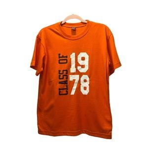 Active Life Basic Wear Orange T-Shirt Medium